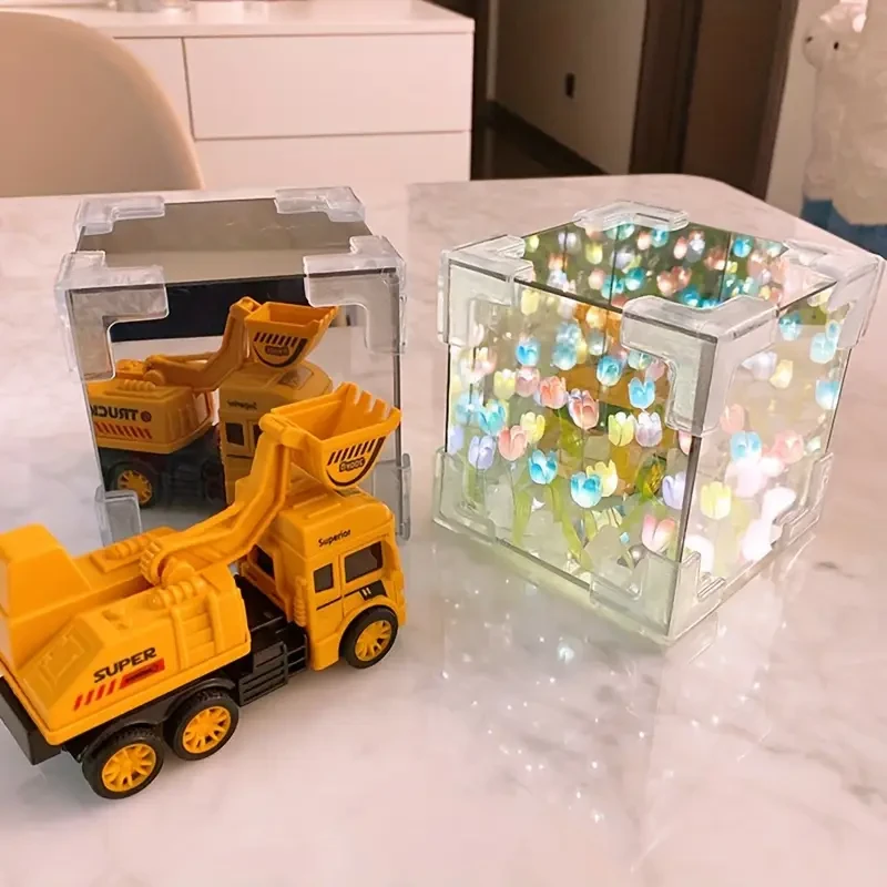 LED Tulip Night Light Box