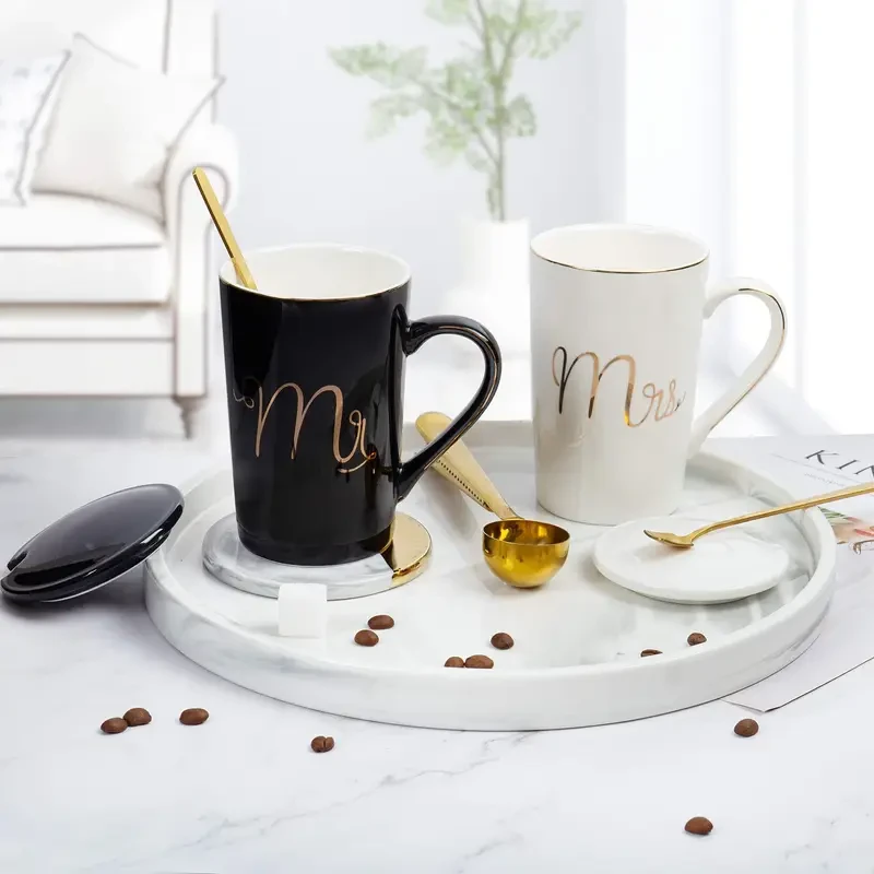 Mr & Mrs Ceramic Coffee Mug Set