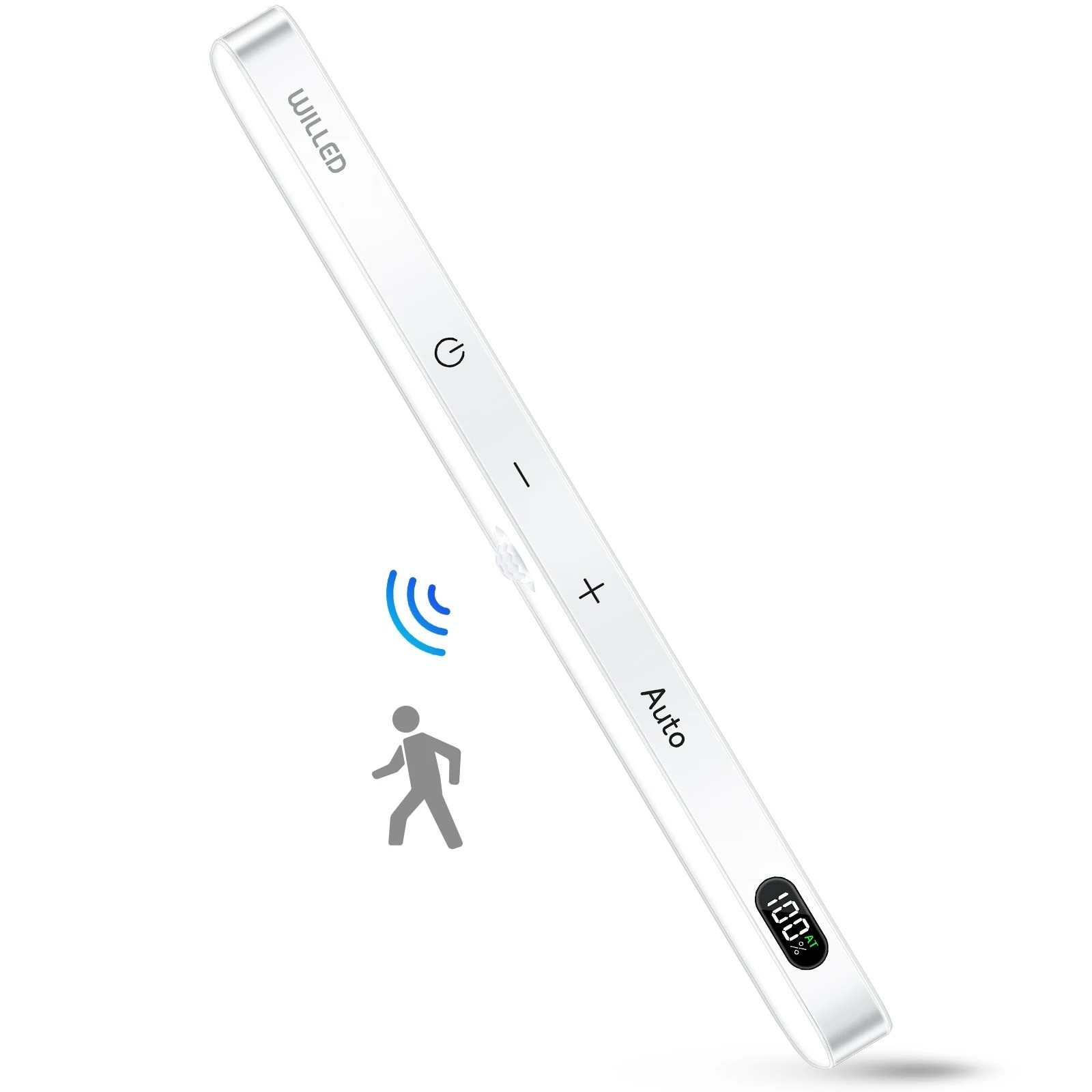 WILLED Motion Sensor Cabinet Light - 60 LED Wireless Rechargeable Touch Light Bar