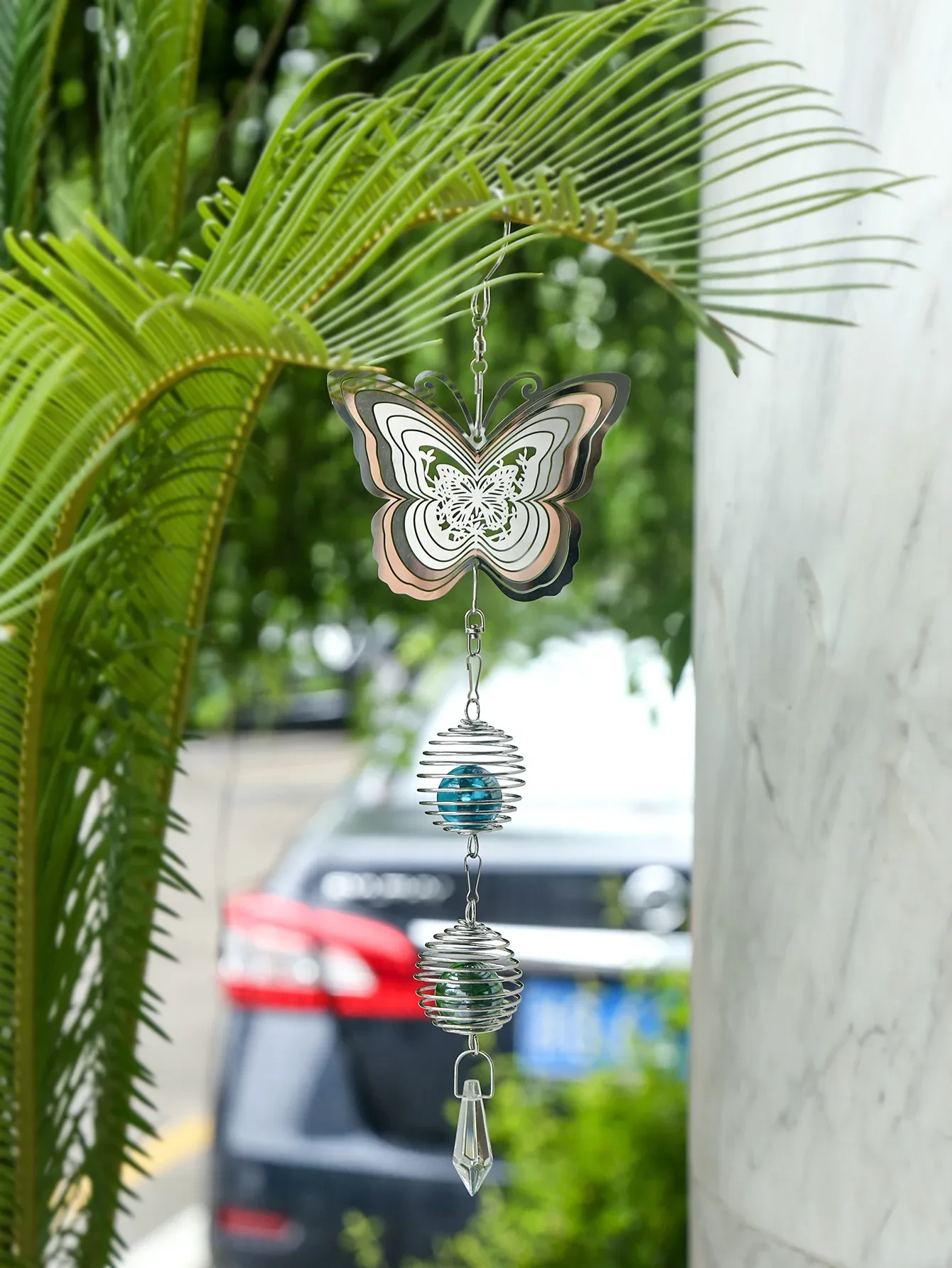 Steel Sheet Butterfly Wind Chimes Creative Home Decoration
