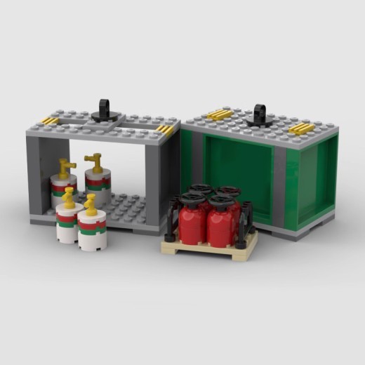 MOC Domestic Building Blocks Toy Gift Set