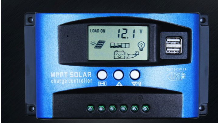 Power-Regulator Controller Load-Discharger PWM MPPT Solar 60A Auto 100A 24V 12V 30A Dual-Usb