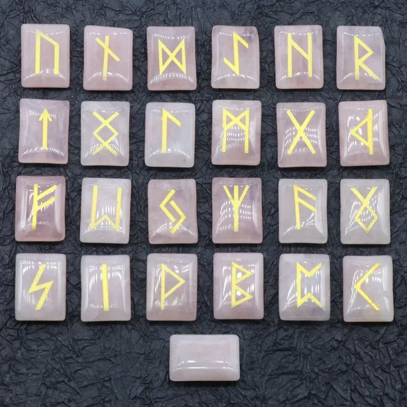 Runic Divination, Fortune-Telling Stone, Carved Semi-Precious Stone, Craft Decoration