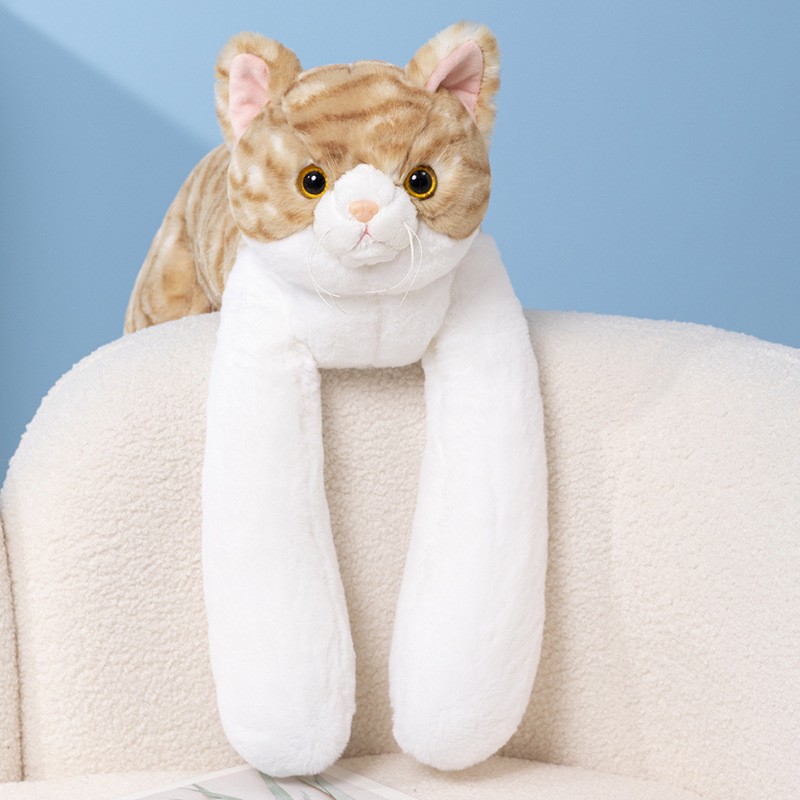 Cat's Plush Toy Lying Doll