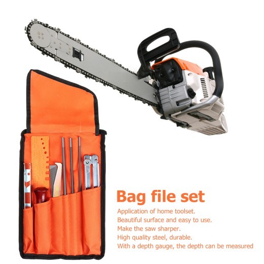 Steel Chainsaw File Bag Set