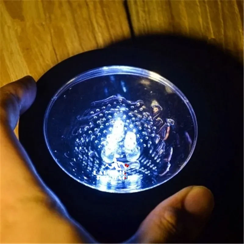 LED Round Light Cup Mat