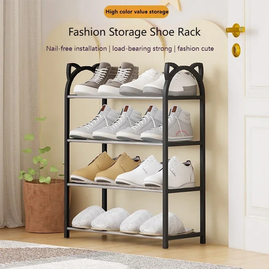 4-Layer Household Storage Rack Simple Shoe Cabinet