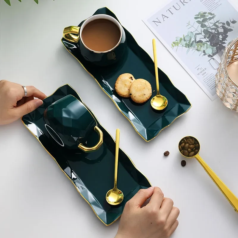 Ceramic Coffee Cup & Saucer Set Creative Breakfast