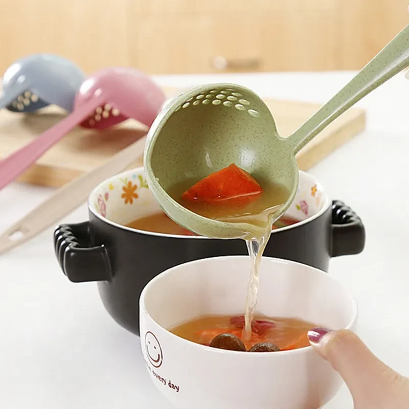 Creative Wheat Straw Two-in-One Kitchen Spoon