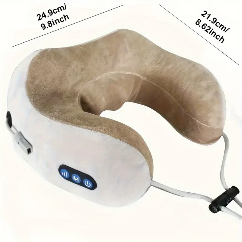 Electric U-Shaped Neck Massager with Heat and Memory Sponge