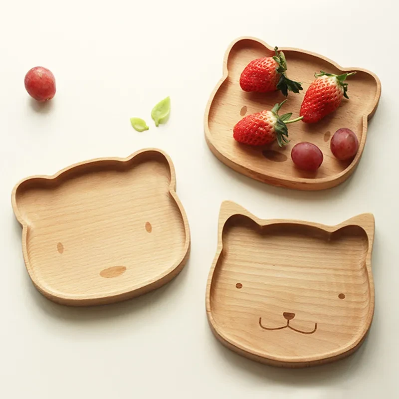 Japanese Style Wooden Tableware Creative Children