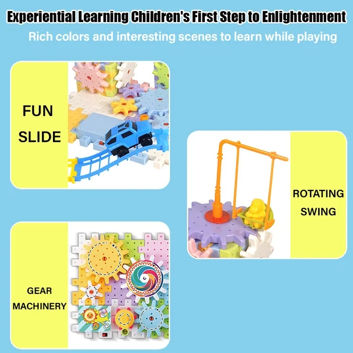 Educational STEM Electric Gears Blocks Toy