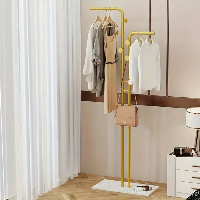 Gold Metal Clothes Rack