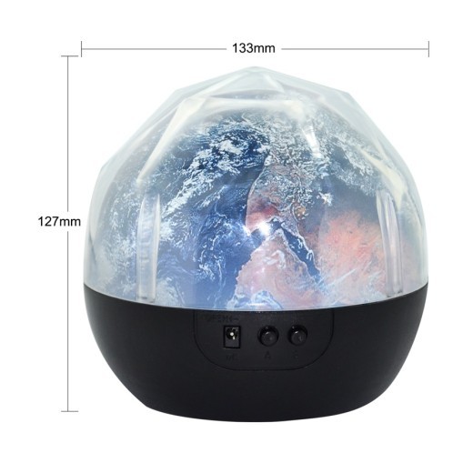 Starry Sky Earth Rotate Projector LED Night Light USB AA Battery Powered LED Night Lamp Novelty Baby Light