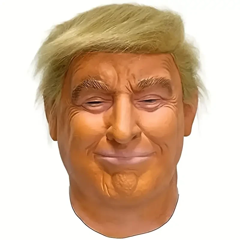 1pc Trump Latex Mask - Perfect for Halloween