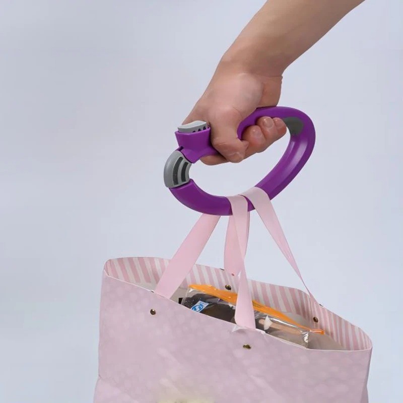 Grocery Bag Carrier Plastic Bag Carrying Handle Shopping Bag Holder(Random Color)