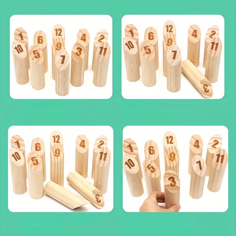 Wooden Number Throwing Game