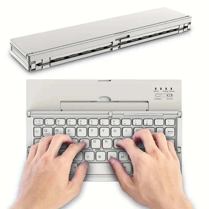 BATTOP Portable Foldable Wireless Keyboard with Stand