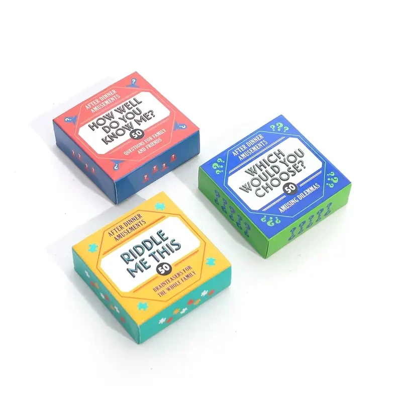 A Full Set of 3pcs After Dinner Amusement Interactive Drink Game