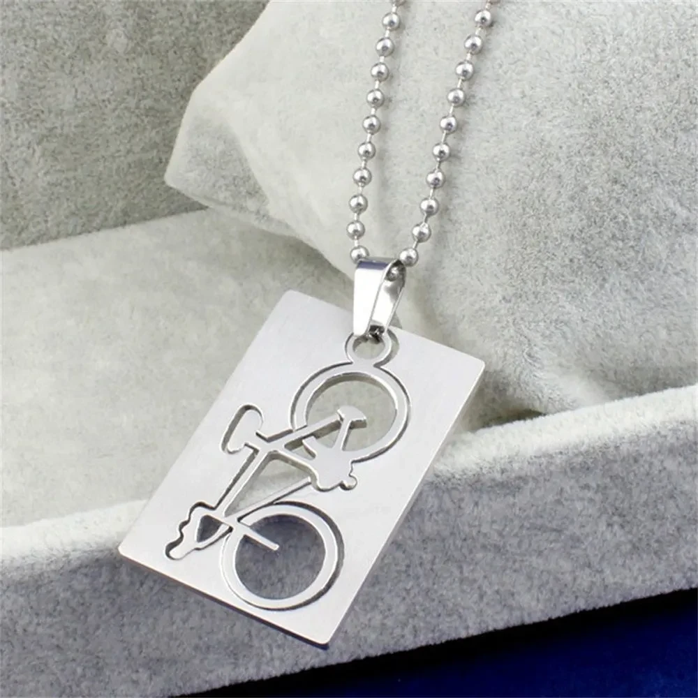 Personalized Wire-Cut Bicycle Pendant Tag