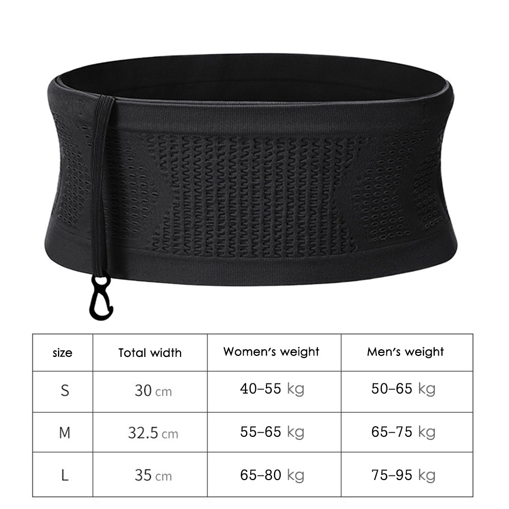 Seamless Running Waistpack Lightweight Invisible Jogging Waist Bags