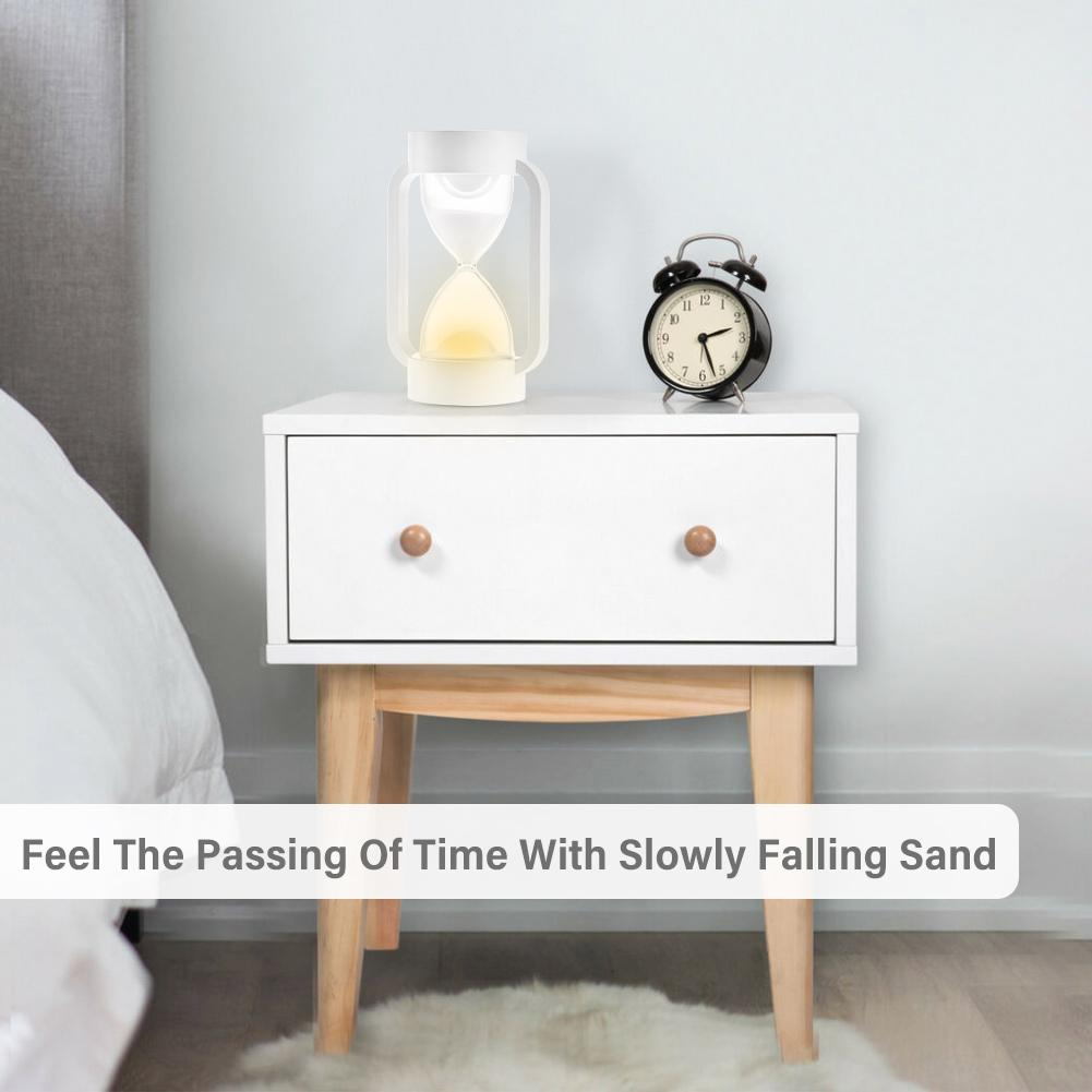 Led sensing hourglass sleeping light