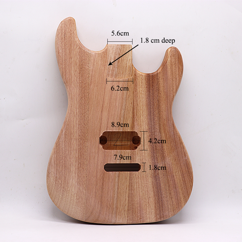 Stylish Temperament Electric Guitar Body Okomu