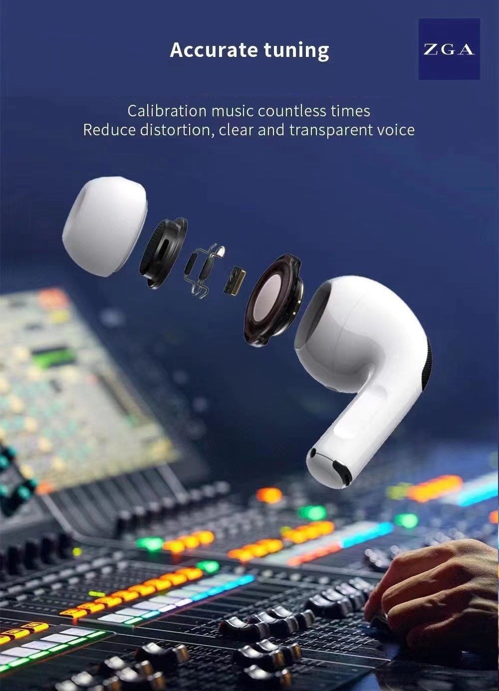 ZGA EarPods Pro, Wireless Earbuds. High Quality, Airpod Pro