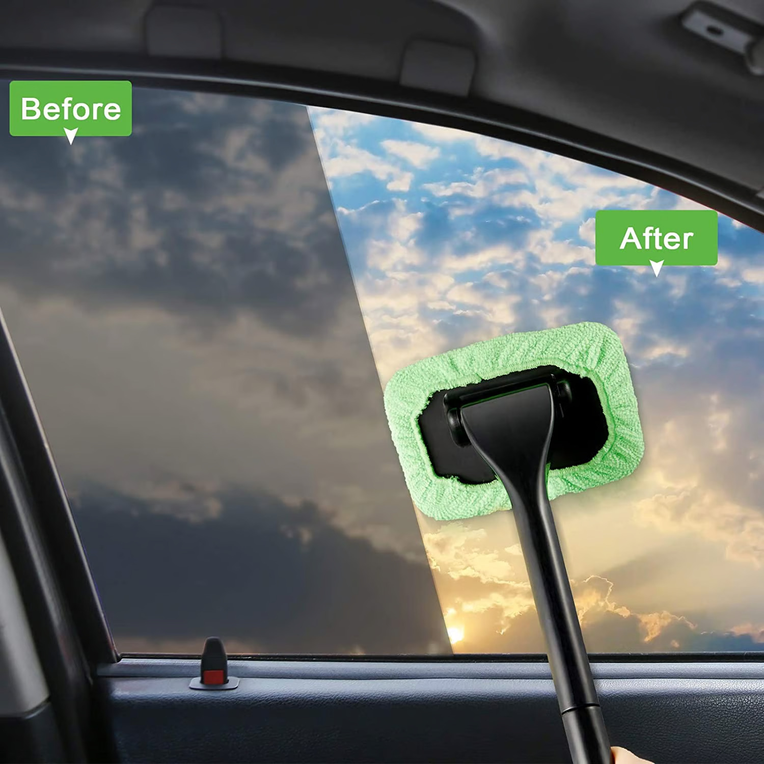 Microfiber Car Windshield Cleaner Tool