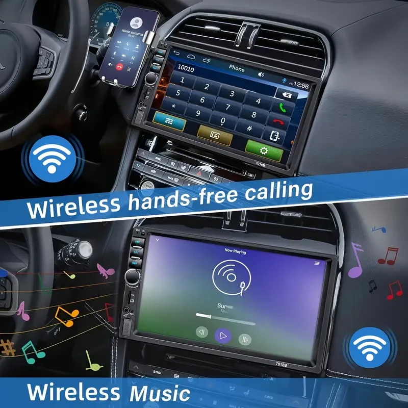 Bileeko Touch Screen Double Din Car Stereo