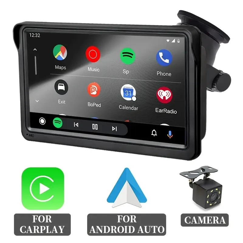 7-Inch Wireless CarPlay & for Android Auto Car Stereo