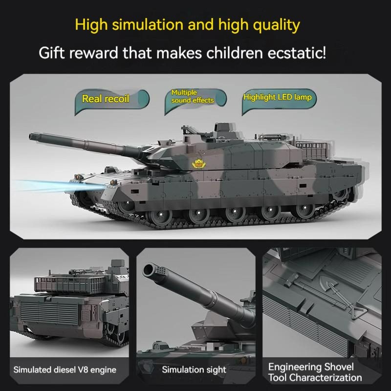 Tank, RC Tank, Remote Control Tank.12 CH, Army Green.