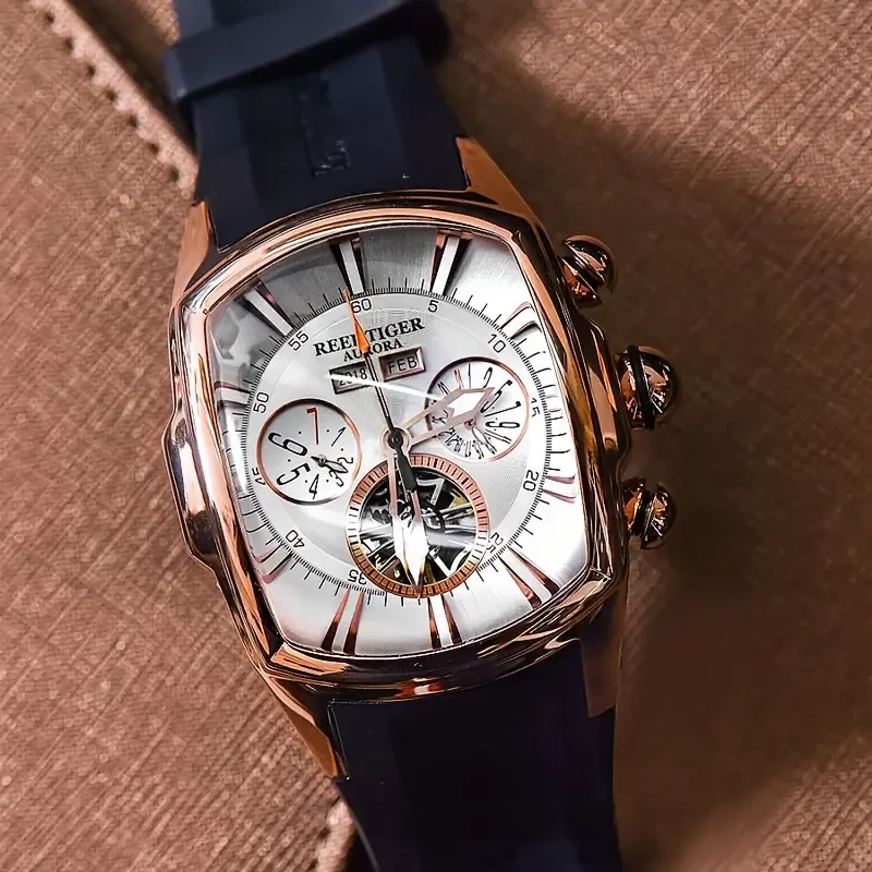 Large Mens Full Automatic Mechanical Wrist Watch