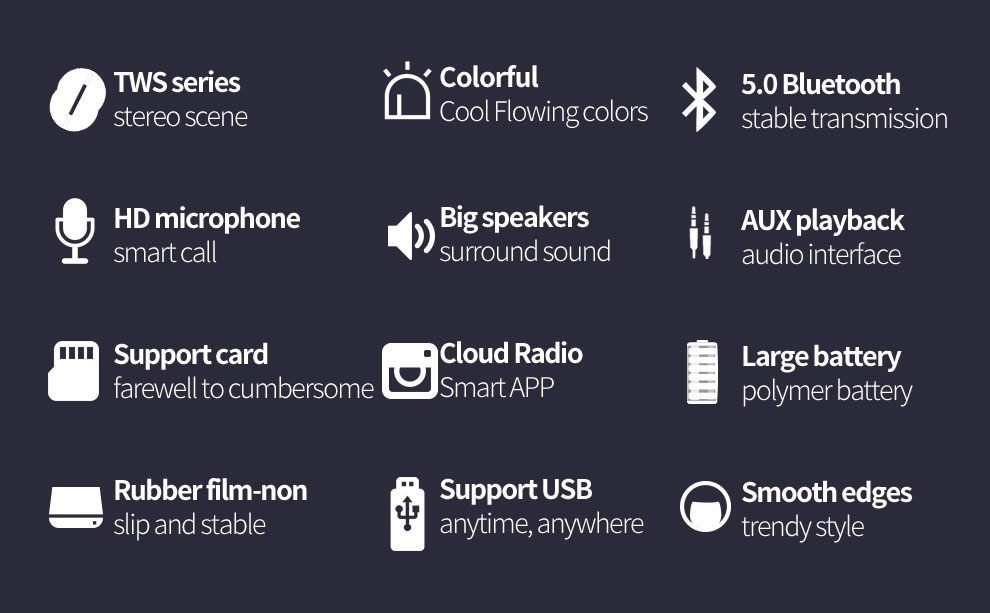 Bluetooth speaker, Zealot S55, HiFi Sound,8 hours Playtime, High Quality Speaker