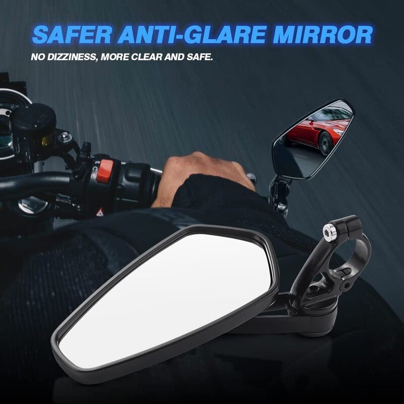 Motorcycle Bar End Mirrors Motorbike Rearview Mirror