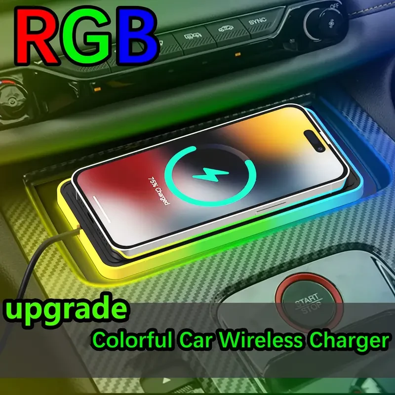 RGB Colorful Car Wireless Charger