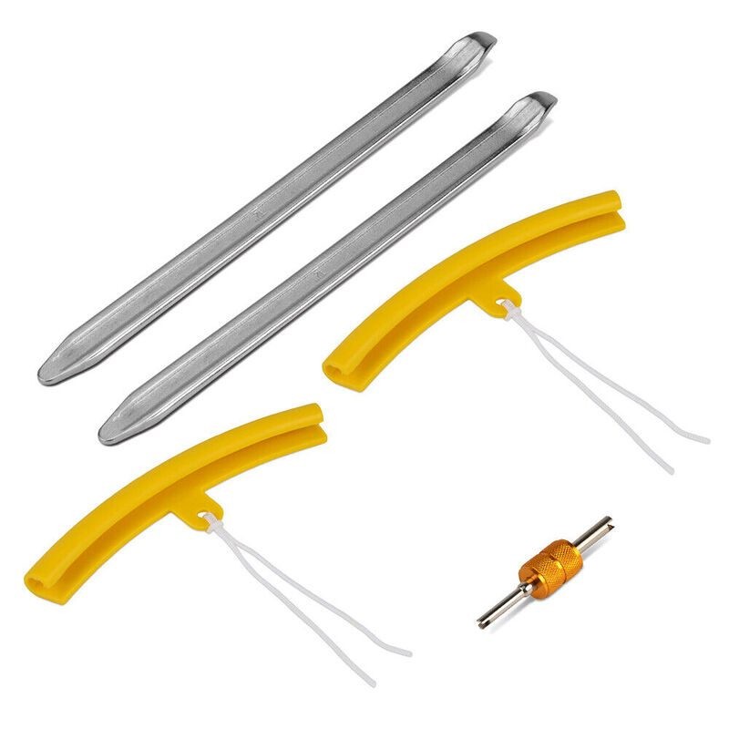Motorcycle Tire Iron Changer Lever Tool Wheel Rim Protector Valve Tool
