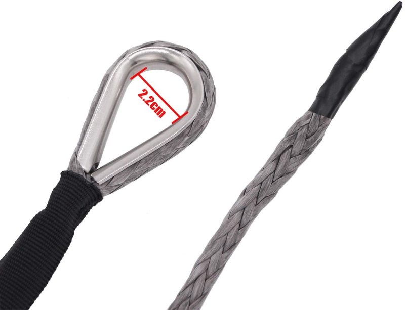 1/4" 50ft Winch Rope Winch Line Cable