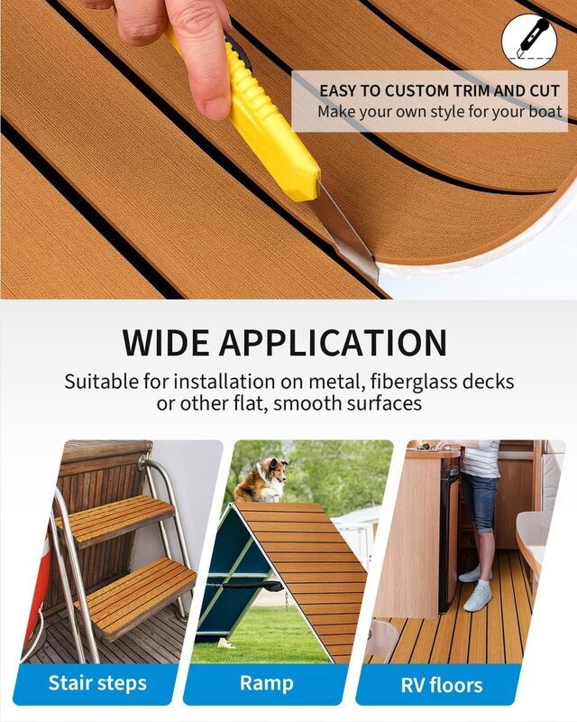 Boat Decking Mat Deluxe Marine Yacht Flooring Sheet