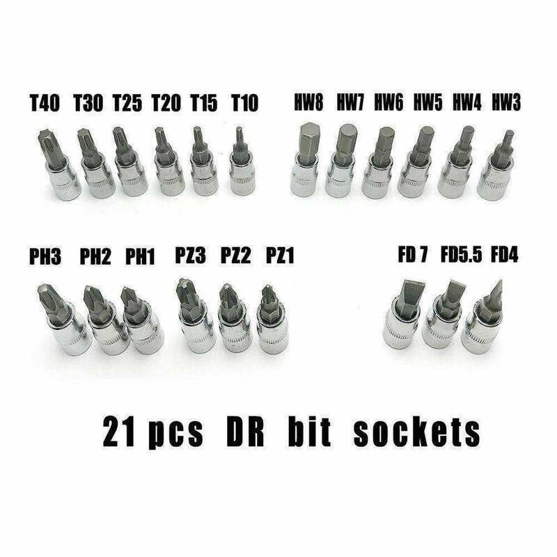 46pcs Ratchet Metric Socket Wrench Set