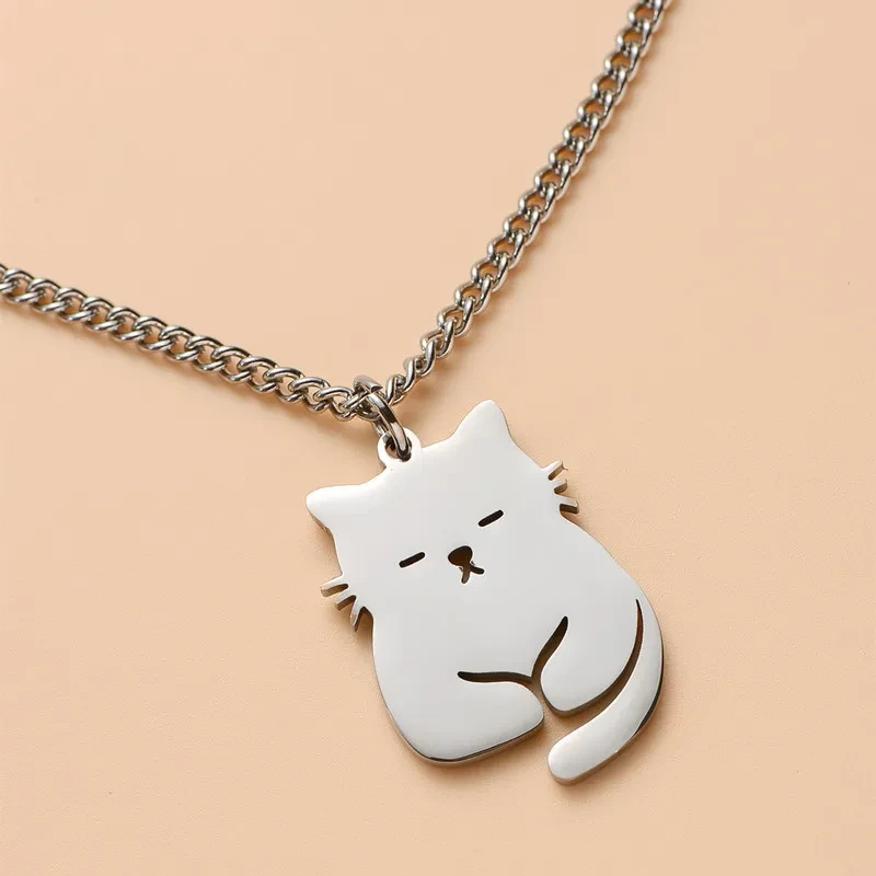 Super Cute Cat Pendant Necklace