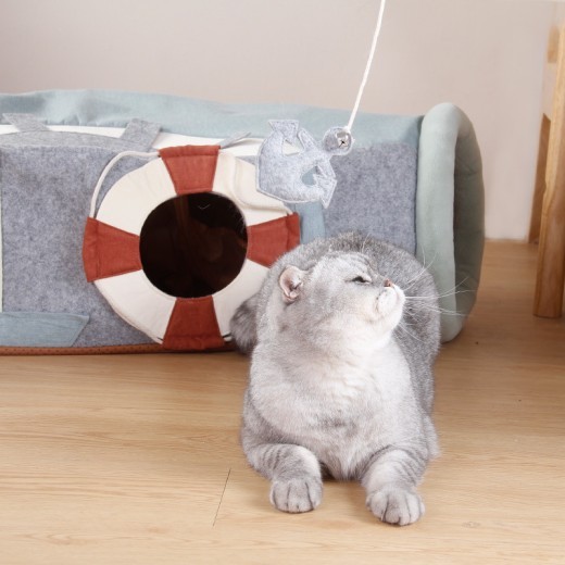 Cat Scratcher Folding Channel Semi-Enclosed Cat Litter