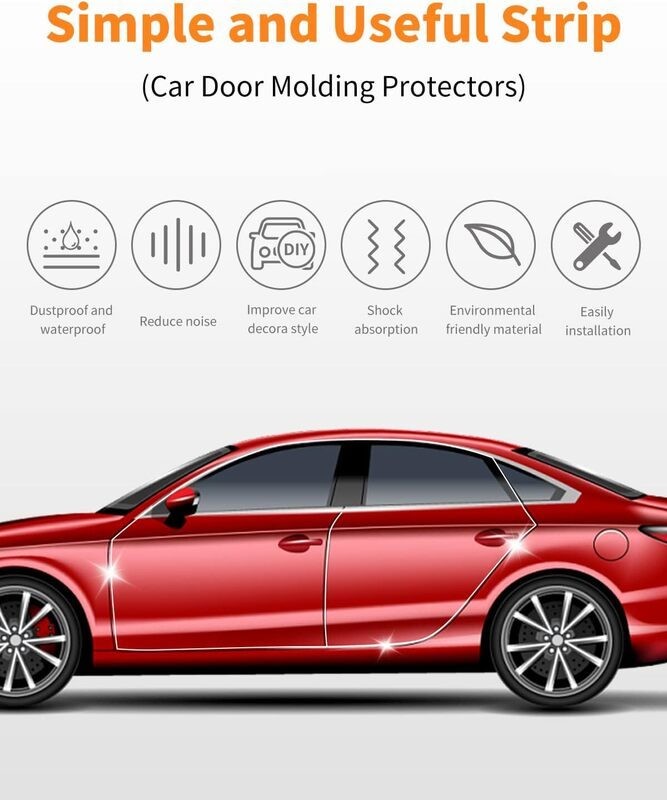 Car Chrome Styling Moulding Trim Strip 12mm x 5M