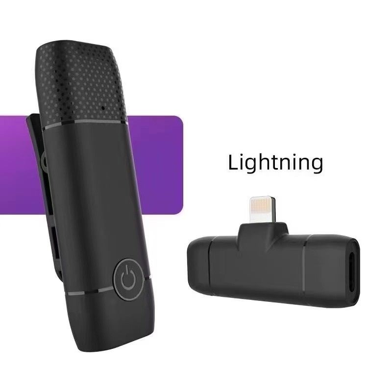 Wireless Lavalier Microphone, Lightning interface.
