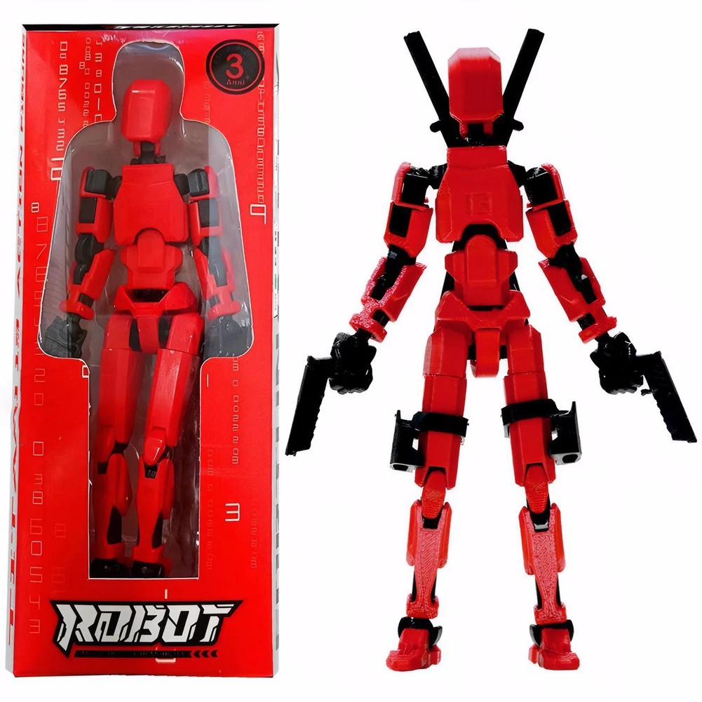 3D Printed Multi-Jointed Movable Lucky 13 Action Figure