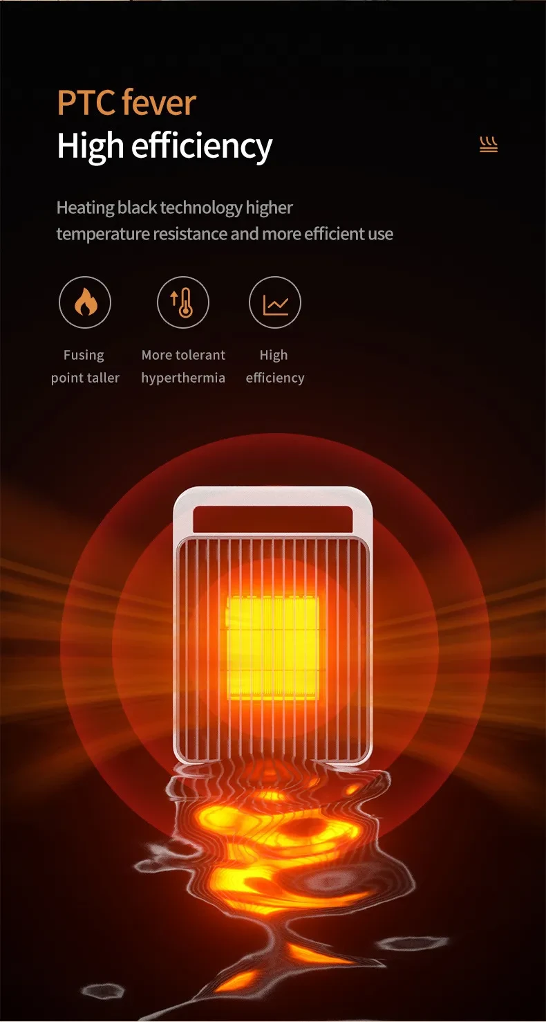 Household Warm Air Blower Desktop Mini Heater