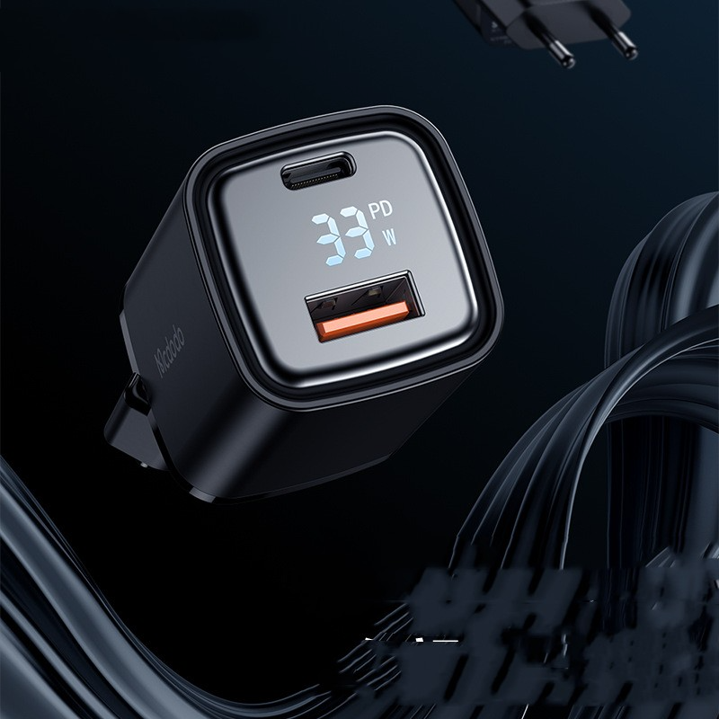 Dual-port Digital Display Fast Charging Charger