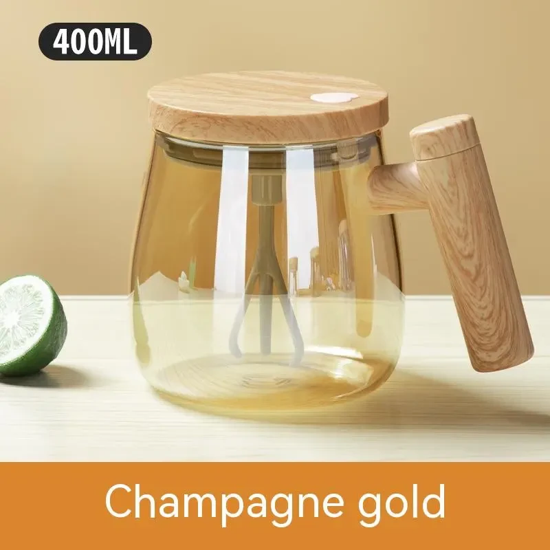 400ML Self Stirring Coffee Mug Electric Mixing Glass Coffee CupHigh Speed Fast Automatic Coffee Cup