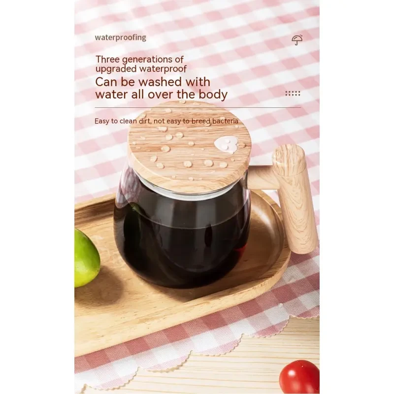 400ML Self Stirring Coffee Mug Electric Mixing Glass Coffee CupHigh Speed Fast Automatic Coffee Cup