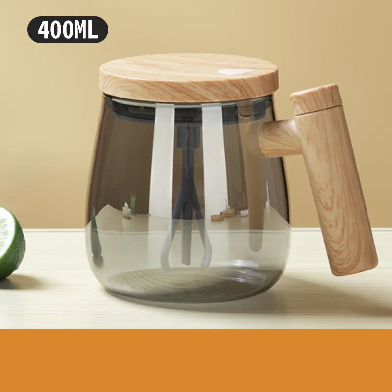 400ML Self Stirring Coffee Mug Electric Mixing Glass Coffee CupHigh Speed Fast Automatic Coffee Cup